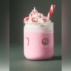 Festive Icon Juice Glasses, set of 2  - Candy Cane